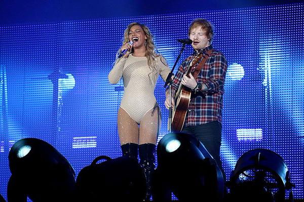Lovesprk's tweet photo. Beyoncé &amp; Ed Sheeran are 'Drunk In Love'! http://t.co/2JYOOfzU4e http://t.co/wLw37cvsgO