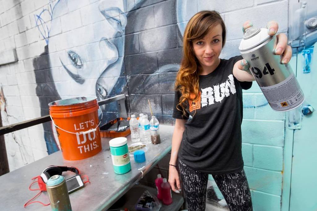 <a href="/michelletanguay/">michelle tanguay</a> in our #muralsinthemarketportraitseries taken as he worked on his wall in… ift.tt/1CEPll5