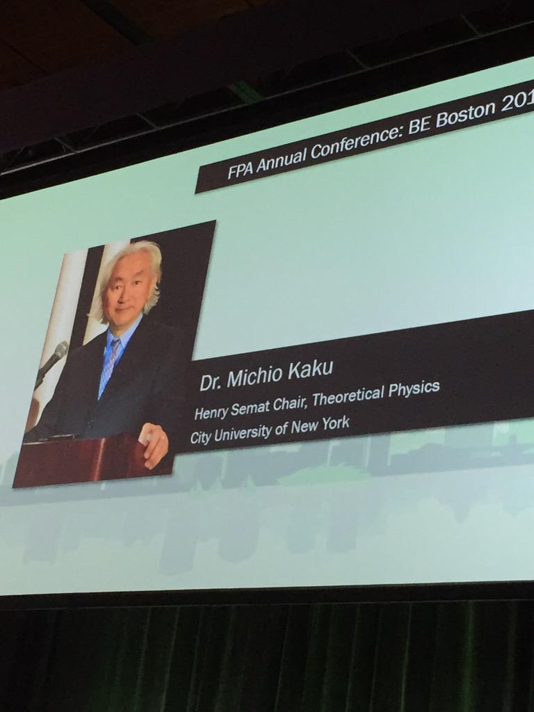 GoalQueste's tweet photo. Dr. Michio Kaku, co-founder of string field theory, discusses the next 20 years of financial planning! http://t.co/6zZAgXa3WC