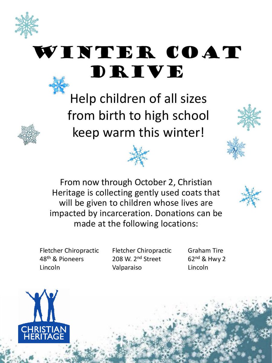 DestinationDAD's tweet image. There's still time to donate all the coats your kids have outgrown! #LNK @chiro_fletcher