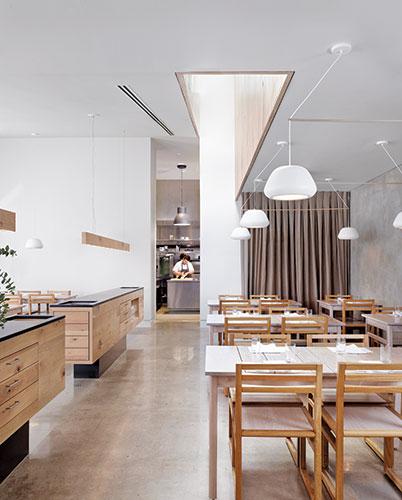 In Austin, a skylight floods <a href="/Gardner_ATX/">Gardner</a> restaurant with light. Project by <a href="/BurtonBaldridge/">Burton Baldridge</a>. bit.ly/1iJq6F2