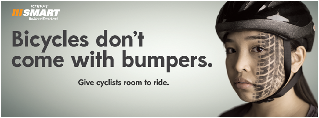 VirginiaDMV's tweet photo. #HappyMonday. This is a great message from our friends at @COGStreetSmart. #BeStreetSmart #SharetheRoad http://t.co/kic6Y7ZM3i