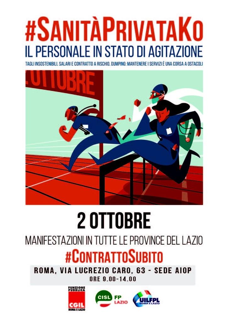 fpcgilromalazio's tweet photo. #SanitàPrivataKo: 2ott in tutte le province del Lazio per il #ContrattoSubito
#Roma #Sanità http://t.co/syYKQvbItN http://t.co/EK8th2ei8s