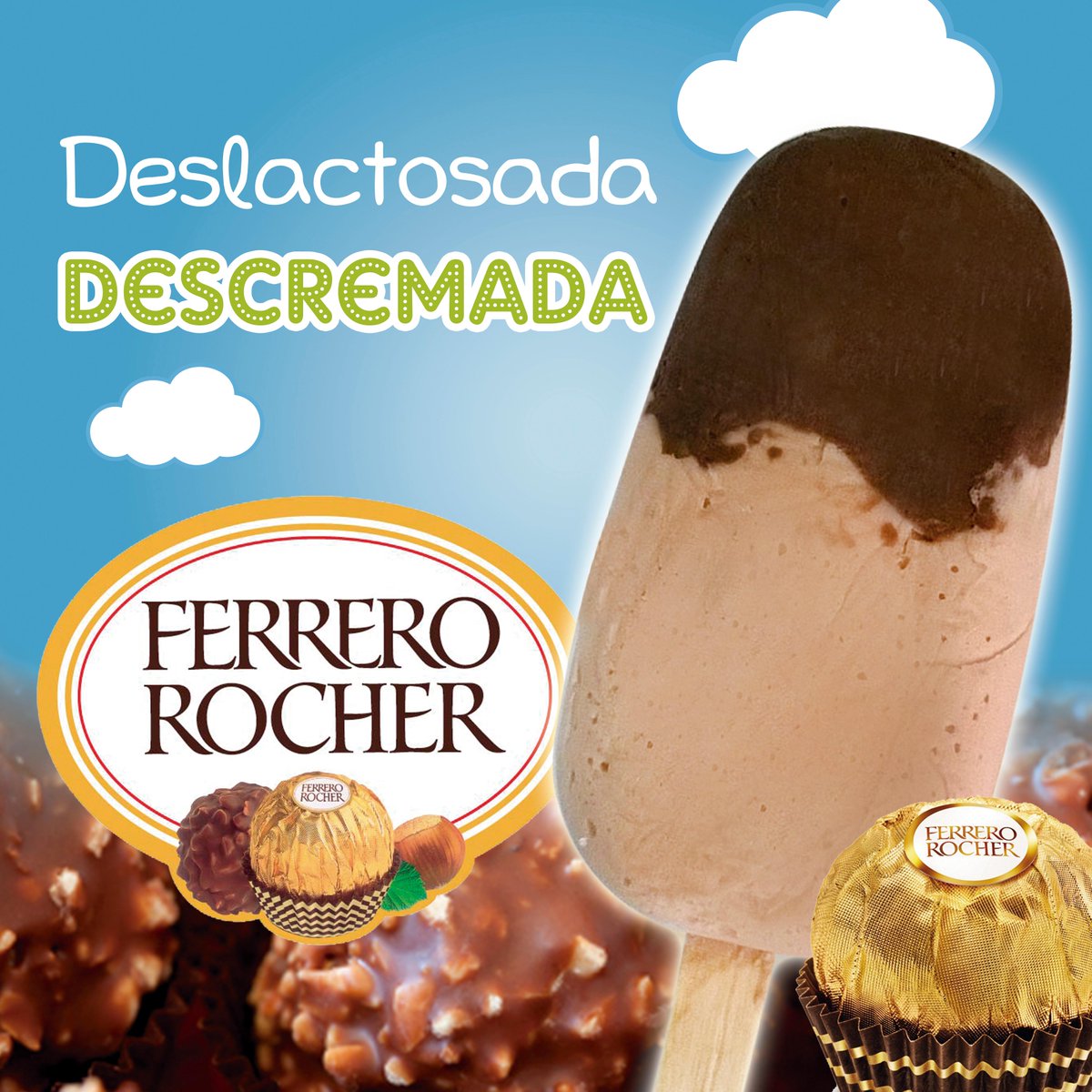 Goyurt_co's tweet photo. ¿Pensando ya en el postre de hoy?. Ven a #goyurt y pide nuestra nueva paleta de Chocolate Ferrero esta increíble. http://t.co/0s97Iry0Ea