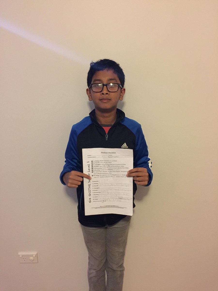 g4_guitar's tweet photo. Congratulations Zareef on completing level 1! #milestones #G4griffith #mondaymotivation @g4guitar #mondaymadness #G4 http://t.co/Aao9G68TM8