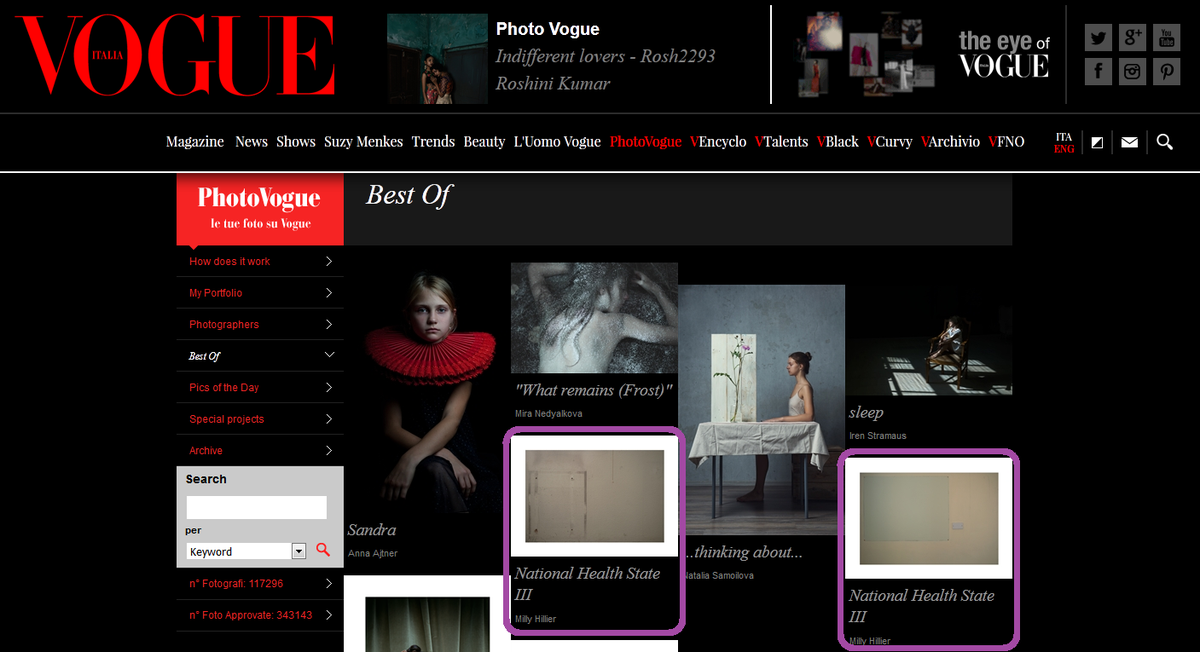 PhotoMilly's tweet image. #HappyMonday 3 Best Of #PhotoVogue! Thanks to @AlessiaGlaviano and @ChiaraNonino #PhotoMilly