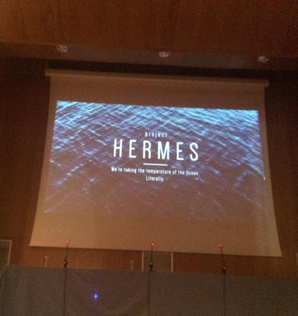 #ProjectHermes smart idea from @PYCousteau. Using divers to generate #BigData on coastal water temperature #emsea15