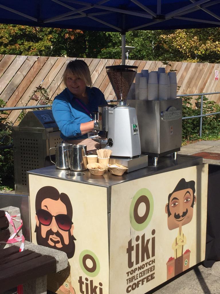 Free tiki, top notch triple certified, coffee outside Babbage <a href="/PlymUni/">University of Plymouth</a> for Foodie Freshers #free
