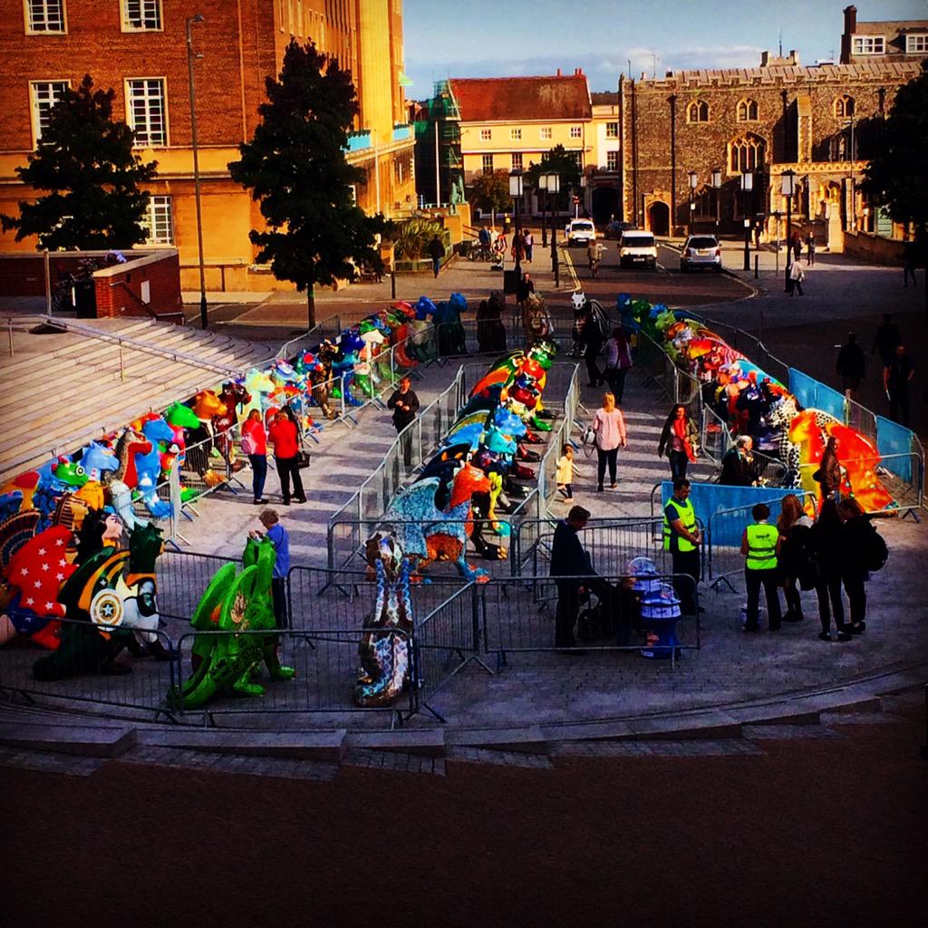 NorwichBIDUK's tweet image. Last chance to see the @GoGoDragons2015; all together @TheForumNorwich for your viewing pleasure until Wednesday!