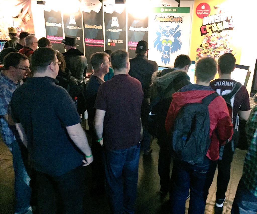 dumplingdesign's tweet photo. final day play-testing #DASHYCRASHY at #EGX was awesome. HUGE THX to everyone who played. Let's release this thing! http://t.co/XUKpnh67qw