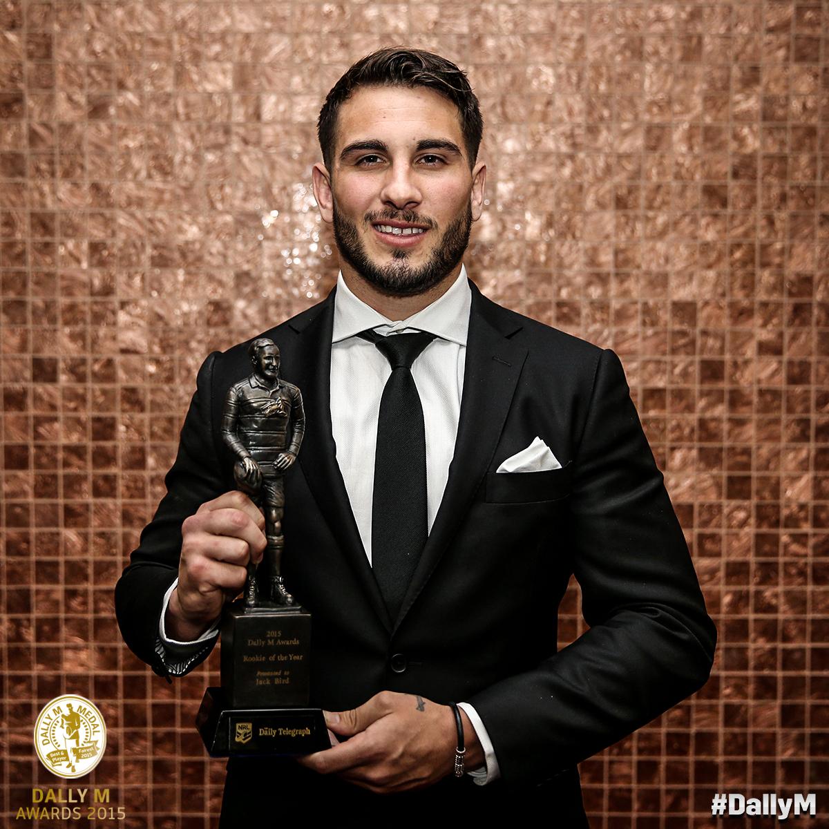NRL's tweet photo. Your 2015 #DallyM Rookie of the Year is @JackBird_1!

#NRL http://t.co/6hZ9Y0zE5H