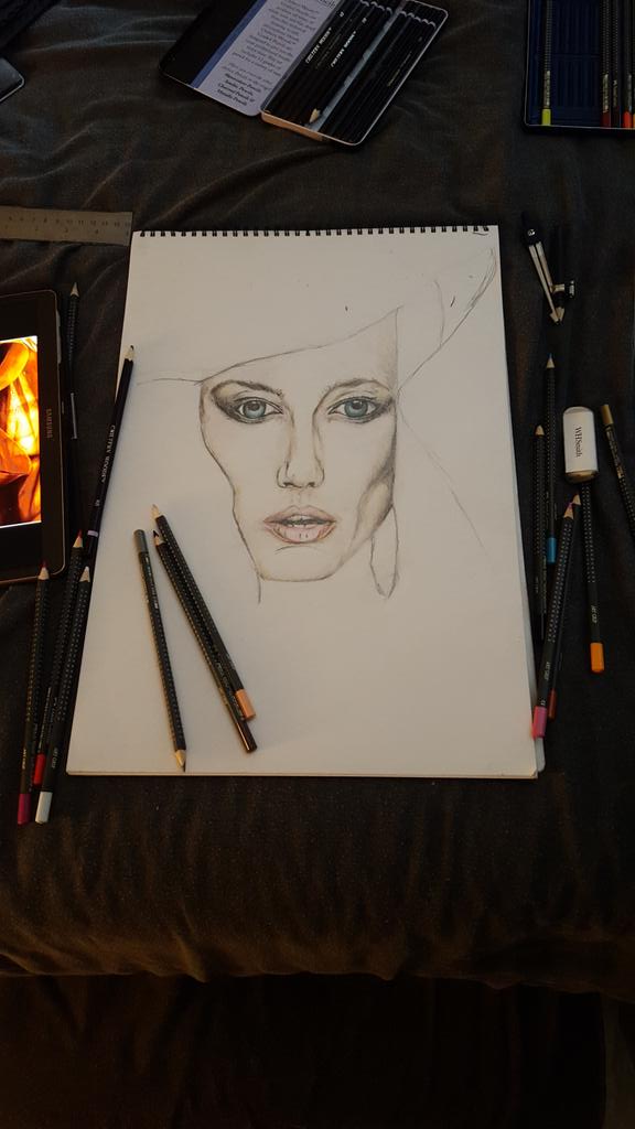 gavinj_a's tweet photo. Latest project half way there #art #artist #portrait #drawing http://t.co/OCXtnX20CM
