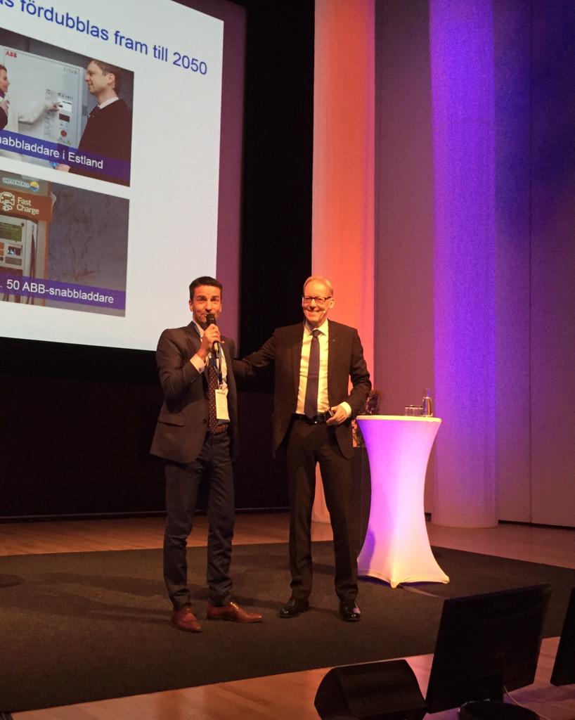 ABBSverige's tweet photo. Laddning av elbilar - snart i Västerås @J__Soderstrom @Malarenergi  #Storanaringslivsdagen http://t.co/NZcVIWXJEw
