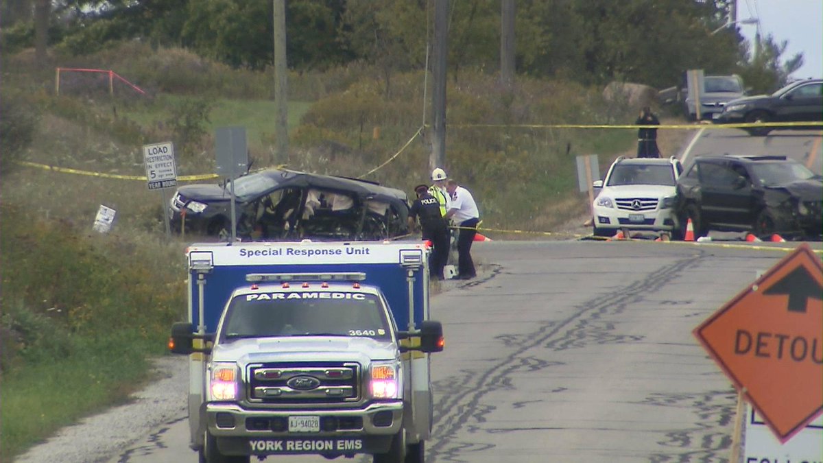 CP24's tweet photo. UPDATE: Four dead, including three small children, after collision in Vaughan on Sunday http://t.co/yfQgy9ws0t http://t.co/rb8zj1duaO