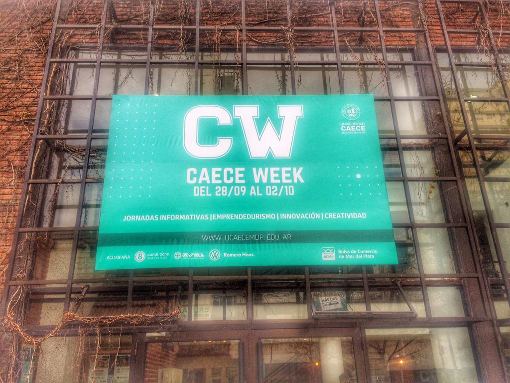 ucaecemdp's tweet photo. Llegó #CaeceWeek! http://t.co/tSRmPDQQBa