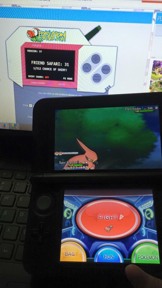 HQJ0ker's tweet photo. Spot of Shiny Hunting in Friend Safari for a Shiny Ponyta in Pokemon Y #geeklyf #Pokemon http://t.co/TNJ2GdOfPv