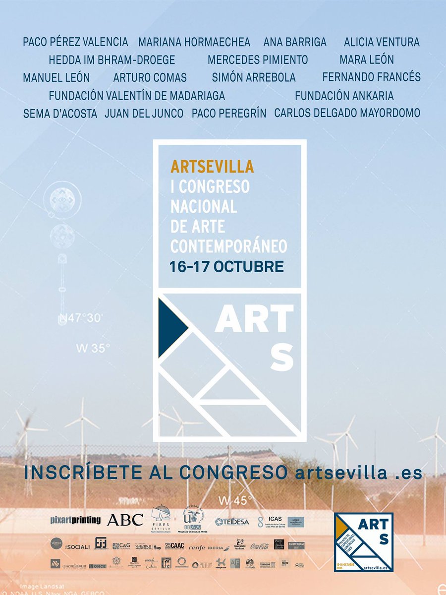 ArtSevilla's tweet photo. Conoce a los profesionales del #arte en el #CongresoARTS15 ¿A qué esperas para inscribirte? http://t.co/OJLVyiRPYM http://t.co/ffw46Q72lW