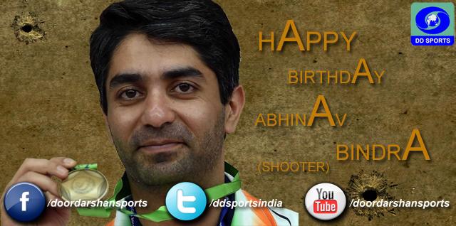 ddsportschannel's tweet photo. DD Sports wishes the #Indian #shooter @Abhinav_Bindra a very Happy Birthday
@ISSF_Shooting @TheNrai @indianshooting http://t.co/xVL6L6FjPC