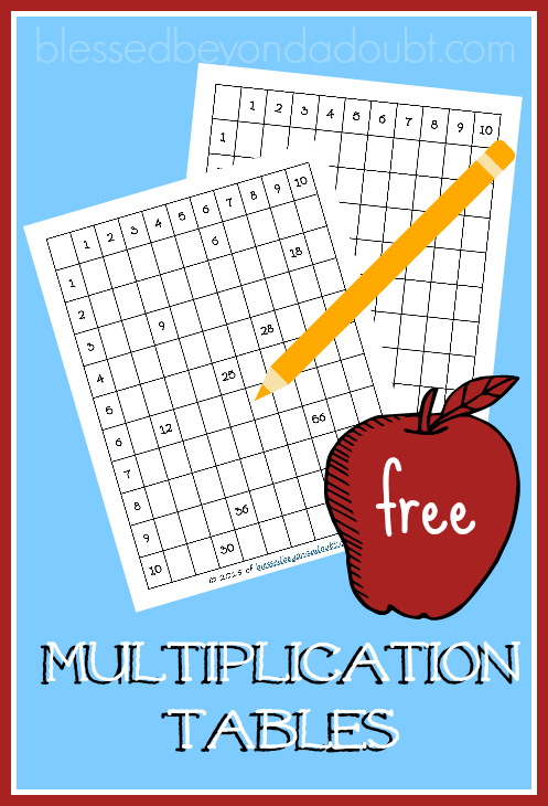 HSfreebies's tweet photo. FREE Multiplication Table Printables. http://t.co/kVHxs0tOzt #homeschool #moms #edchat #education #teachers #hschool http://t.co/uOiHb6Lh7h