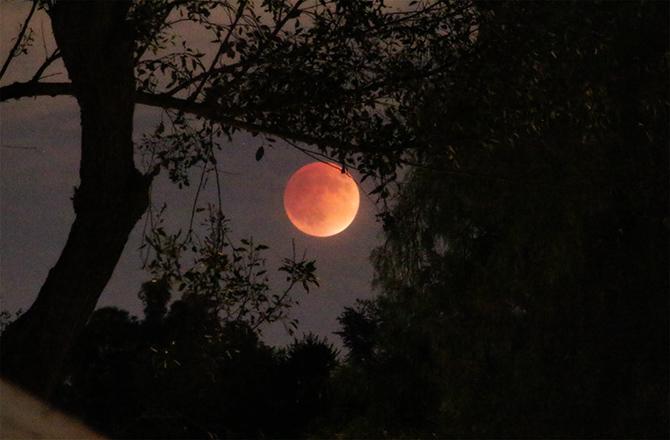 Seeker's tweet photo. STUNNING SUPERMOON ECLIPSE WOWS THE WORLD: PHOTOS. http://t.co/DGuGJJA3VX http://t.co/i9DyAUmszM