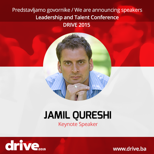 MojPosaoba's tweet photo. Jamil Quresh - glavni govornik #DRIVE2015 Radio je sa #Premiership #NBA #NASA #Formula1   http://t.co/WJ6DMRzFJV http://t.co/xkcz0tl4cC