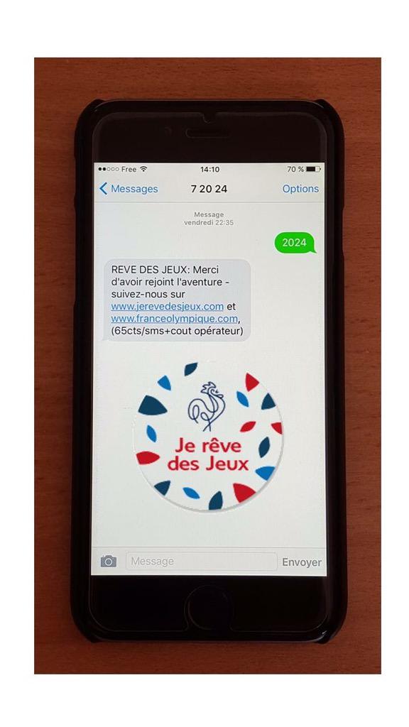 partagetonsport's tweet photo. Si vs souhaitez soutenir la candidature de Paris2024, faîtes comme ns et envoyez par sms 2024 au 72024 ! #Paris2024 http://t.co/SoLgChF6fH