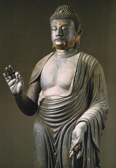 三重・慈恩寺/阿弥陀如来立像(平安初期)】慈恩寺本堂に祀られる像高