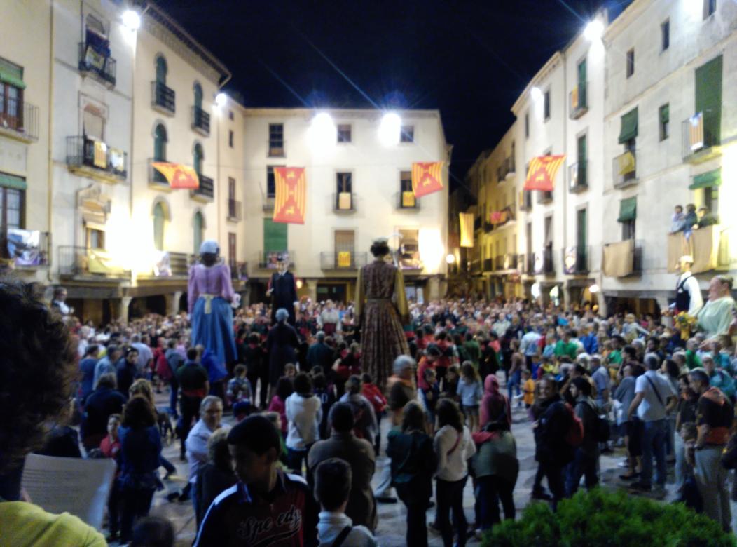 CerveraCG2014's tweet photo. Instants plens d'emocions en record al nostre company Joan. Els gegants et trobaran a faltar. Fins sempre! http://t.co/EyonIiKdiN