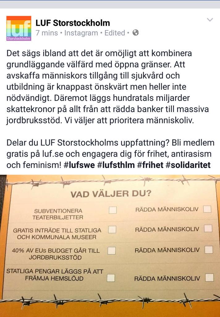 robinnilsens's tweet photo. > EU 
> 100-tals miljarder på att rädda banker 
> 100-tals miljarder på jordbruksstöd 
> "har inte råd m invandring" http://t.co/TNn2XCMf2m