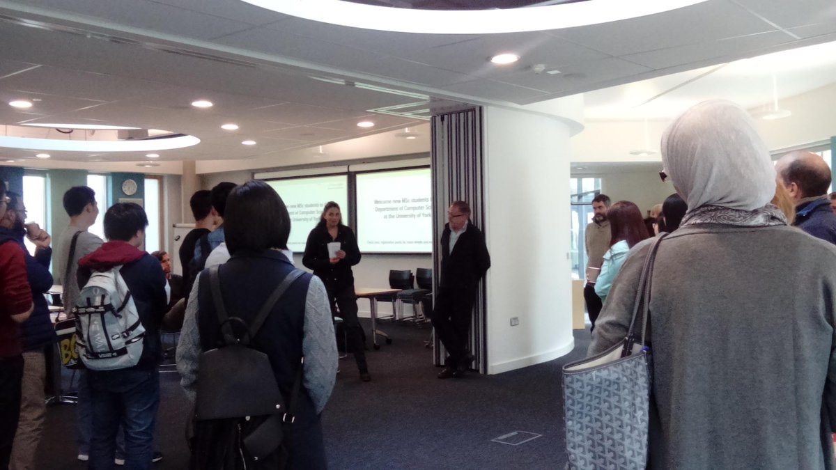 UoY_CS's tweet photo. #csuoy #HCIT15 #SWE15 #COMP15 #ACS15 #IT15 #SMIT15 #RSS15 Welcome from Robin @SWEYork http://t.co/lewFphNs3I