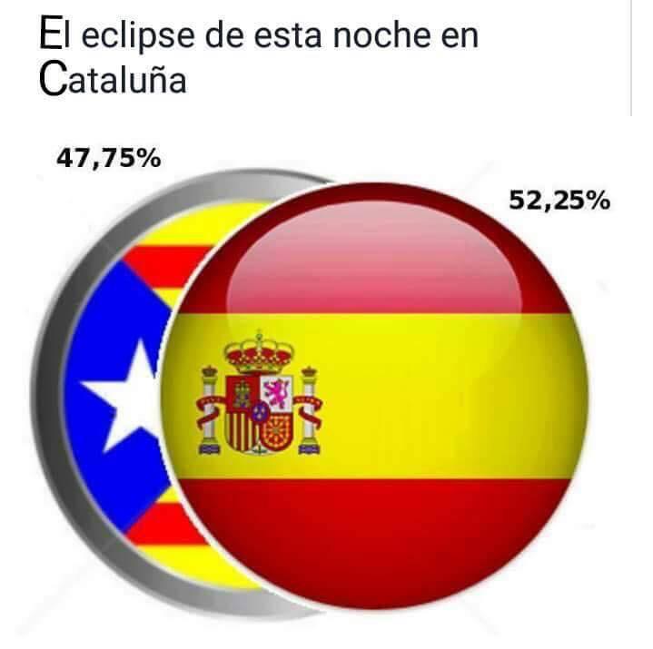 Angel_Esojo's tweet photo. Para los que no visteis el  #Eclipse de anoche en #Cataluña aquí tenéis; #CataluñaEsySeráEspaña 🇪🇸🇪🇸🇪🇸🇪🇸🇪🇸🇪🇸🇪🇸🇪🇸🇪🇸🇪🇸 http://t.co/qJcS5iS0sV