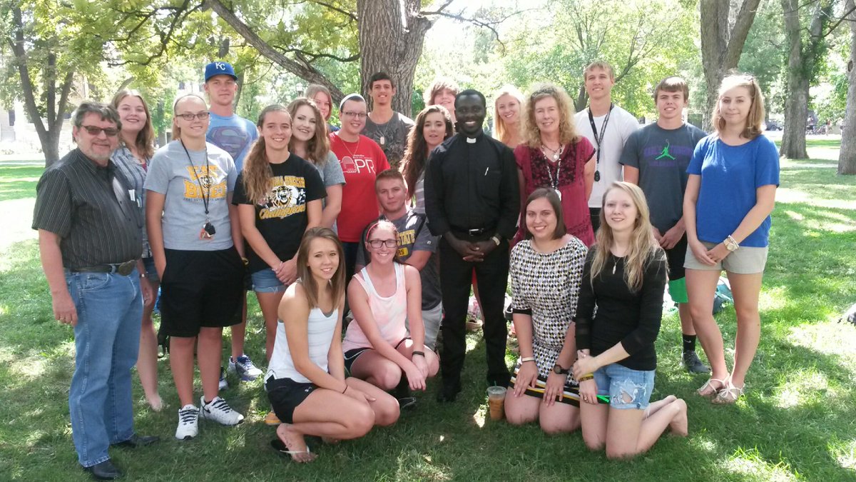 SustainFHSU's tweet photo. #FHSU celebrating #PopeFrancis #HopePope "World Day of Prayer for the Care of Creation" with great hope for #Earth. http://t.co/LN5i1vNAGq