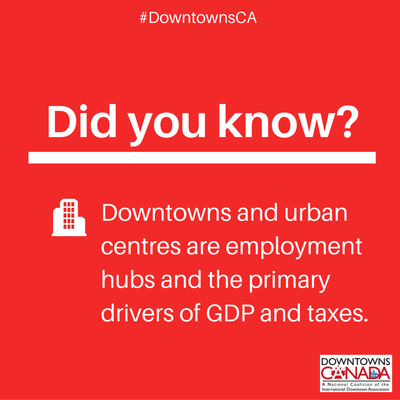 DowntownsCDA's tweet photo. Your downtown core is a primary driver of GDP &amp; taxes + an employment hub #DowntownsCA http://t.co/SzY02MGHWY