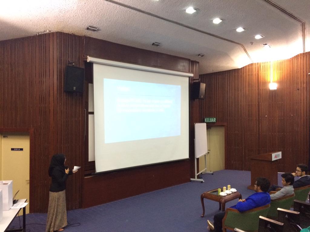 PPIIUKL's tweet photo. Sesi pemaparan visi dan misi dari masing-masing kandidat. http://t.co/UYpVpYetcv