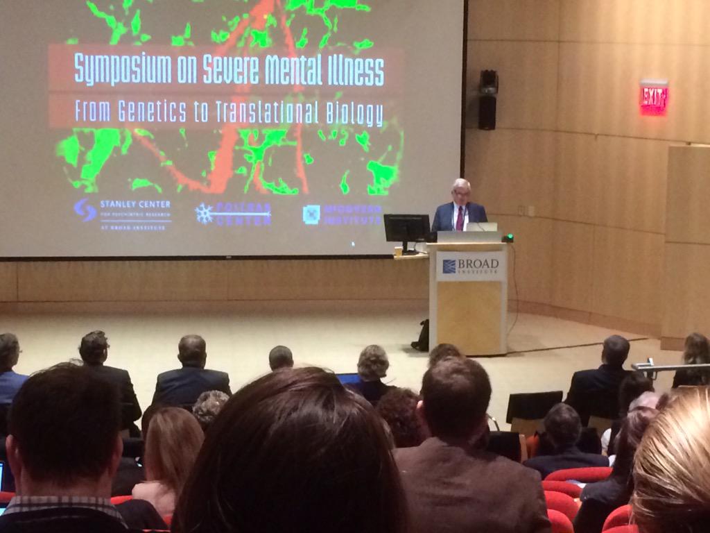 kasper_lage's tweet photo. Lou Gerstner @broadinstitute Chairman fmr IBM CEO : we are at a watershed in understanding psych diseases - #SCSym15 http://t.co/4ypNcgTBvP