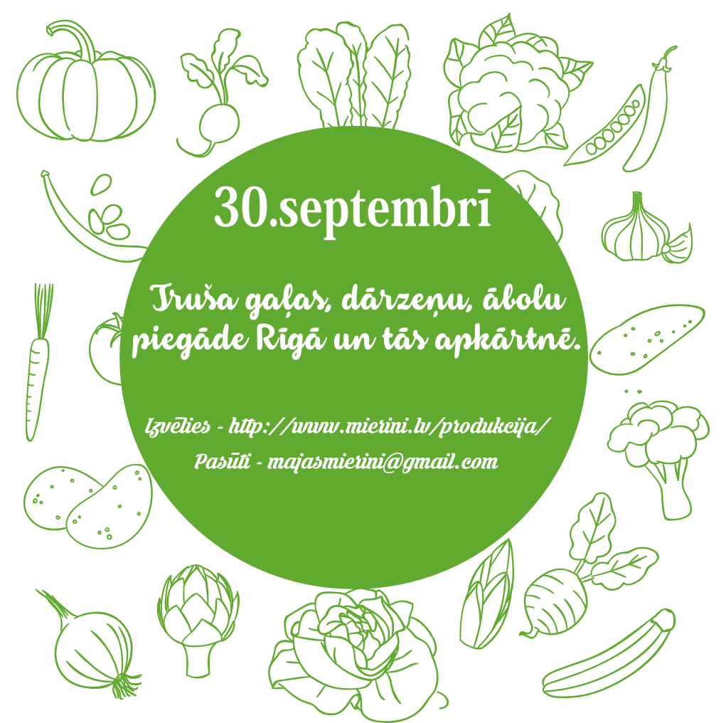 Jau trešdien piegāde Rīgā un tās apkārtnē. Izvēlies mierini.lv/produkcija/ un pasūti - majasmierini@gmail.com