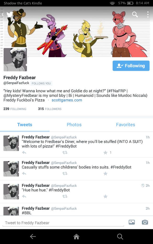 ...squint.

"It's Freddy. .  ."