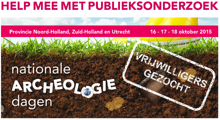 Gezocht! Vrijwilligers die willen helpen bij ons publieksonderzoek. meer info: ow.ly/SKjYS