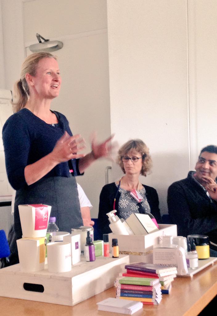 BrightRTriangle's tweet photo. Thanks to Gail Bryden from @JustBeBotanical for telling our #TEC2015 Giessen exchange students about her business! http://t.co/JTUNKQULNz