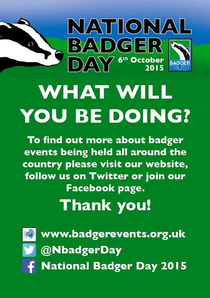Nbadgerweek's tweet photo. Events happening in 11 counties plus 3 counties where people will be saving badgers lives RT http://t.co/SSm8GSFXsk http://t.co/2NyqmKXUIh