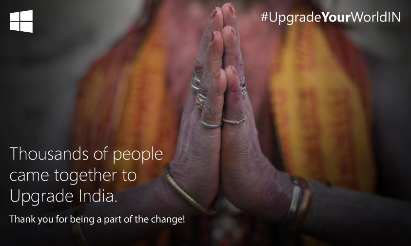 RT this if you were a part of #UpgradeYourWorldIN. Thank you for all your love and support for India's non-profits.