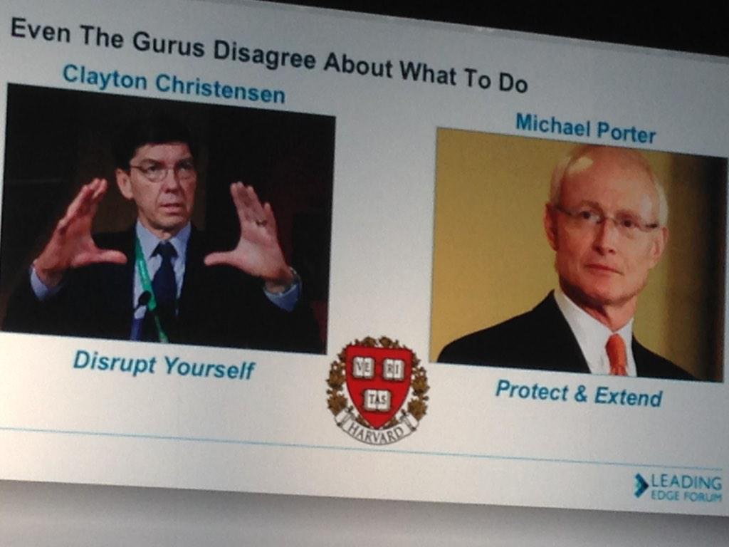 lisapettigrew's tweet image. The challenge of #disruption - the geniuses disagree - @CSC Client Conf #CSCtransform - Join us 4pm ET twitterchat