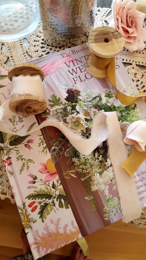 GingerFigFood's tweet photo. I couldn't resist this hand dyed silk ribbon, it's so gorgeous!" #silkribbon @lancaster&amp;cornish thank you. http://t.co/YO99hTlWcn