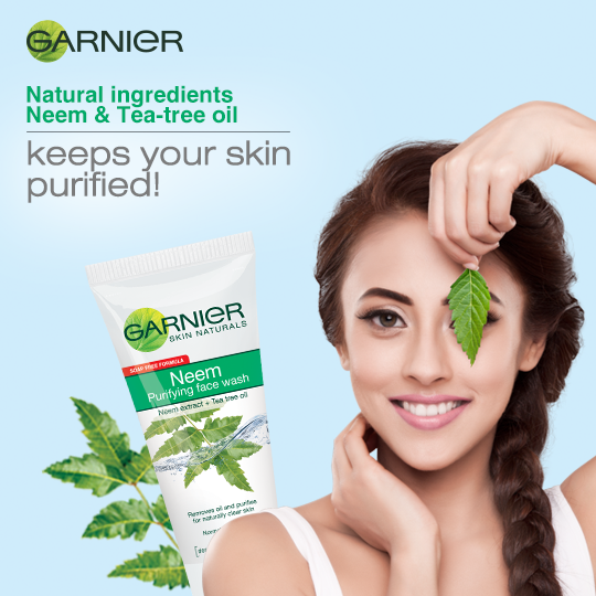 GarnierPakistan's tweet photo. Carry the power of Neem packed in a tube with you to always keep your skin pure &amp; clear. #GarnierNeemFaceWash http://t.co/YwaYPrsDUa