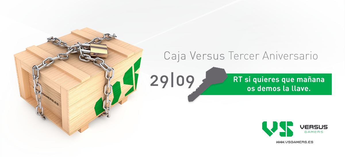 Versusgamers's tweet photo. Por nuestro cumpleaños "dropeamos" la Caja Versus Tercer Aniversario. RT si queréis que mañana os demos la llave 🔑 http://t.co/ZXt68YVPG1