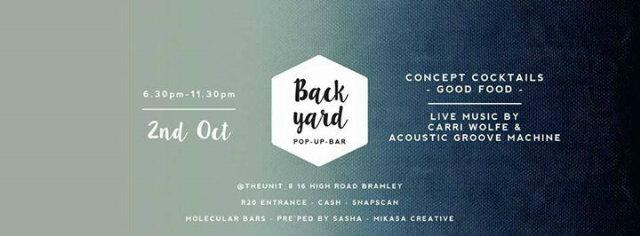 Back Yard this friday! Don't miss it!