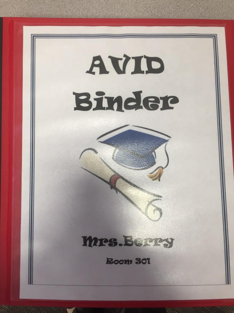 CHISDCP's tweet photo. AVID Binder Video. http://t.co/vP2wL9whcb
Thanks Mrs. Berry for a great video. #AVIDBinder @AVID4College http://t.co/vZBWNm5ha7