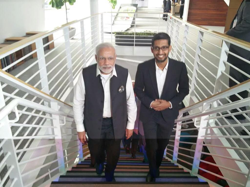 spati2012's tweet photo. #NamoRocksInUS in Picture Day4 !! (3/10) #ModiAtGoogle http://t.co/TWGmf8G5Ci