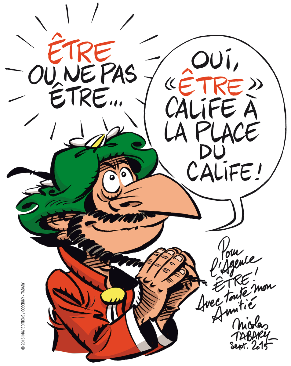 Elecugy's tweet photo. ÊTRE...Calife 
Merci @n_tabary
#NicolasTabary &amp; #IZNOGOUD Sur http://t.co/86c2WYcNQN 
album #depèreenfils http://t.co/Pt5it2uVeS