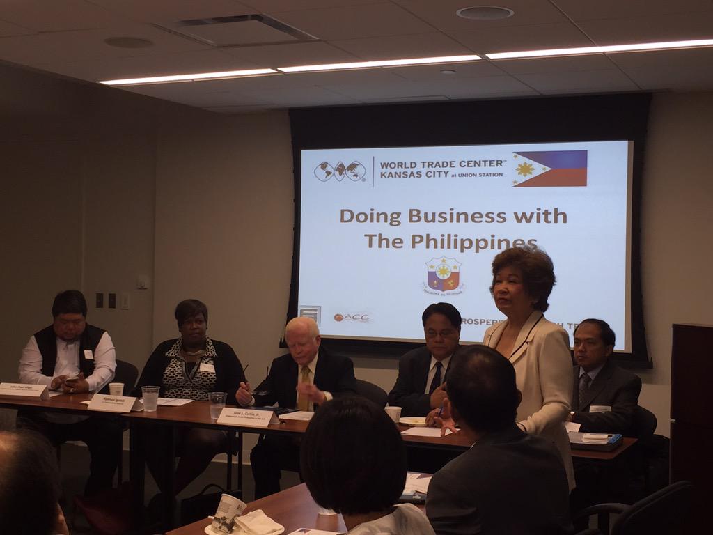 KateKershaw1's tweet photo. Doing Business with the Philippines and the #wtckc. #kcisglobal #DBWP #kcchamber http://t.co/F0vW3HzuHV